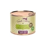 Terra Canis Veau avec millet, concombre, melon jaune et basilic – Nourriture humide classique pour chien I Nourriture pour chien de qualité alimentaire 100 % de qualité alimentaire Toutes les matières