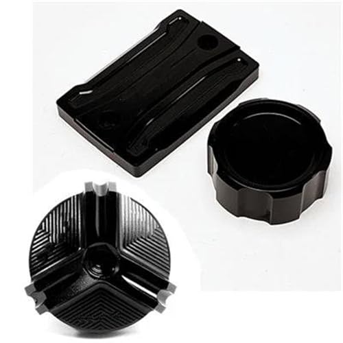 Tapa líquido freno MT07 2014-2022 y tapón aceite motor en color negro FBCE