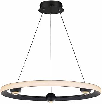 ET2 Nodes - 35W 1 LED CCT Select Ring Pendant-2.75 Inches Tall and 24 Inches Wide-Black Finish