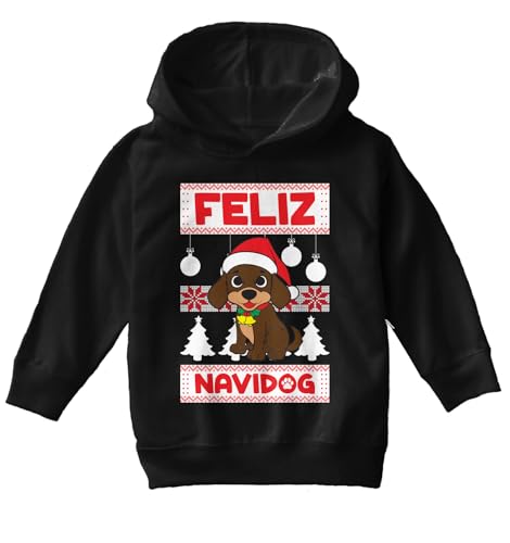 Tcombo Feliz Navidog - Navidad Puppy Toddler/Youth Fleece Hoodie2