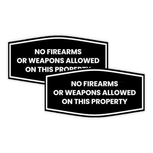 t@V[ No Firearms or Weapons Allowed on This Proty Sign (ubN) - [W 2pbN