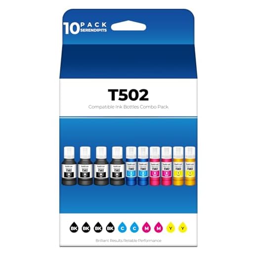 ET-2850 ET-3850 ET-15000 ET-4850 502 Ink Refill Bottles Compatible with 502 Ink ET 2850 ET 3850 ET 15000 ET 4850 ET2850 ET3850 ET4850 ET-3843 ET-4760 ET-2760 ET-2980 ET-3830 ET-2750 3750 4750 Printer