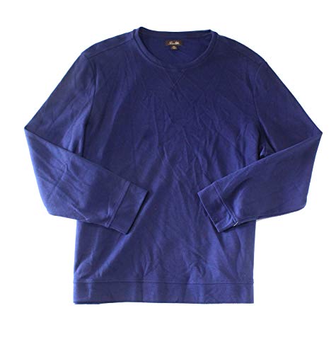 Tasso Elba Deep Indigo Mens Crewneck Knit Sweater Blue XL