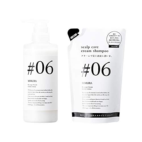 ミムラ(MIMURA)「シックスマジック クリーム 500g+詰め替え500g セット」 クリームシャンプー 泡立てない 頭皮 かゆみ 防止 洗い流さない ヘアトリートメント shampoo 日本製