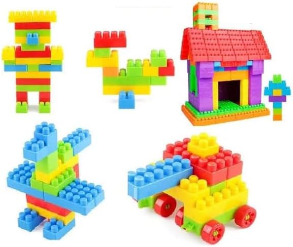 INFINITIX Bullet Building Blocks for Kids,Smart Activity Fun and Learning Assemble Blocks Best Gift Toy Block Game for Kids/Boys/Children Multicolour - 200 pieces Block