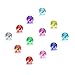 Feilaiger 60pcs 5mm Crystal Birthstone Charms for Floating Charm Living Memory Lockets Pendant Necklace (Round 60pcs)