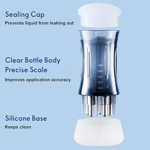 2 aplicadores de óleo de couro cabeludo - aplicador de minoxidil - massageador de couro cabeludo - m