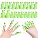 Teenitor Gel Removal Clips, 20 Pieces Reusable Toenail and Finger Nail Gel Polish Remover Set, Gel Nail Polish Remover Clips - Green