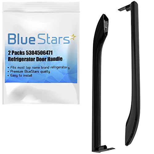 BlueStars 5304486359 5304506469 Refrigerator Door Handle Set - Compatible with Frigidaire Freezers - Replace Parts 5304504507, 242059501, 242059504-2 Pack