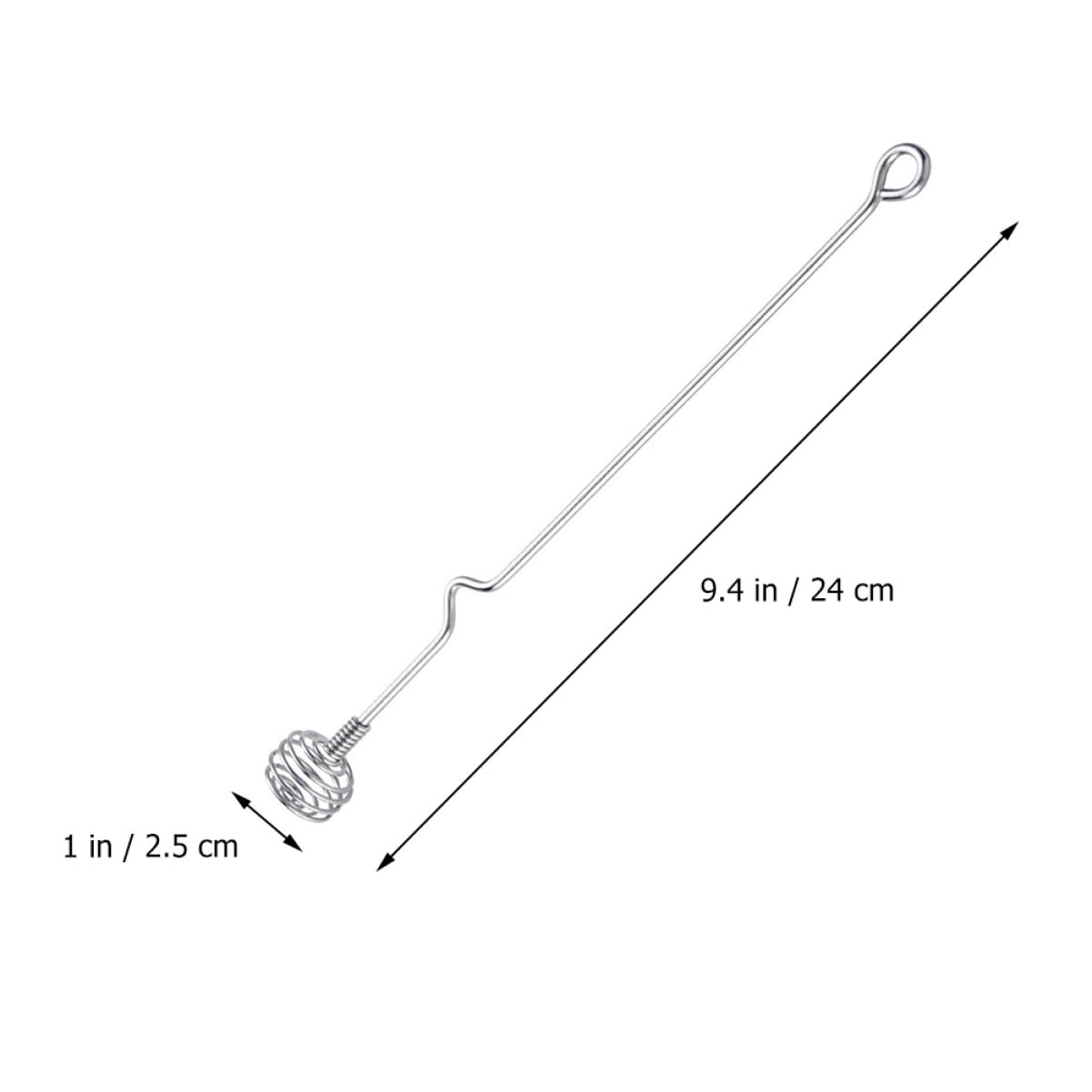 OFFSCH Stainless Steel Stirrer Spoon Set Honey Stirrer for Tea Honey Spoon for Cocktail Mini Whisk