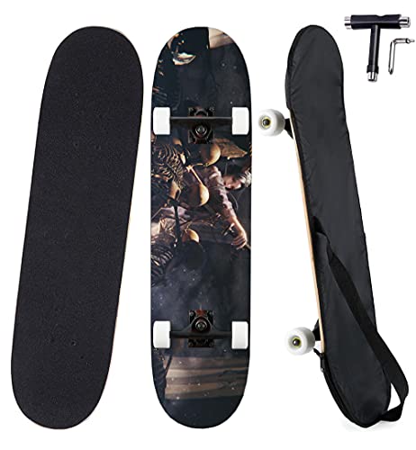 Skateboard d'anime de 31 Pouces 7 Couches Cover