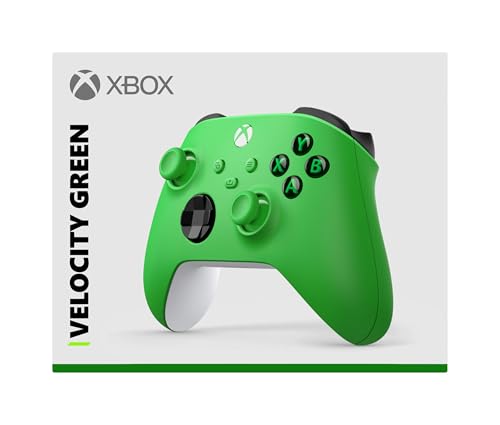 Xbox Manette sans Fil - Velocity Green One, Series X, Series S, Windows 10 & 11, Android et iOS