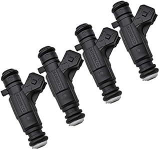 Pzhoais 4 peças acessórios de carro injetor de combustível para golfe SAVERIO SPACEFOX Voyage CROSSFOX 1.6T 0280156403 032906031R