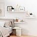Bellsal White Engineered Wood Wall Shelf Set of 6, 16
