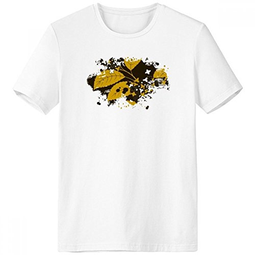 T-shirt sport blanc ras du cou imprimé peinture culture japonaise pour homme en coton S