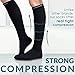 CompressionZ 20-30 mmHg Knee High Compression Socks, Black, XL