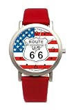 Route 66 Flag Dial Collectible Watch from The Official Watch Co.