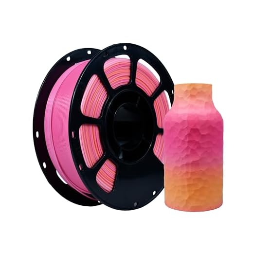 ⚡ iBOSS Matte Gradient 3D Printer PLA+ Filament 1.75 +/- 0.02mm, Matte Multicolor Filament PLA Plus 1KG(2.2LBS) Spool, Fit Most FDM 3D Printers (Matte Gradient Rose Red-Pink)