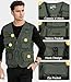 KTWOLEN Herren Anglerweste Sommer Leicht Schnelltrockenweste Funktionsweste Outdoor Fotografie Hundesport Weste Ärmellos Safari Weste mit Viele Taschen, Grün, 3XL