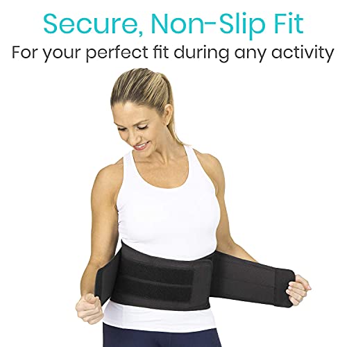 Vive Lower Back Support Brace For Men & Women - Dual Adjustable Lumbar Belt For Heavy Lifting, Herniated Disc, Sciatica, Scoliosis, & Thoracic Pain Relief - Compression Posture Device For Work Or Home #TOP7