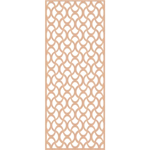 Image of Resort Decorative Pierced Fretwork Wood Wall Panels, 33 3 /8 inchW x 84 3 /8 inchH x 1 /4 inchT, Alder