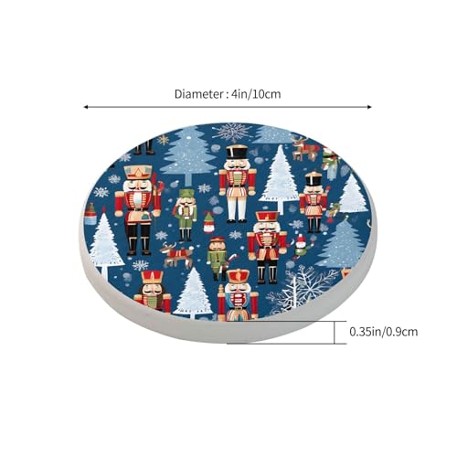Dessous de verre personnalisés en diatomite Casse-noisette cadeau - 4