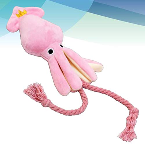 Brinquedo educativo para animais de estimação de pelúcia em forma de polvo Brinquedo de brinquedo en