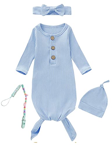 Image of Detigee Newborn Outfit Baby Nightgowns Coming Home Outfit for Baby