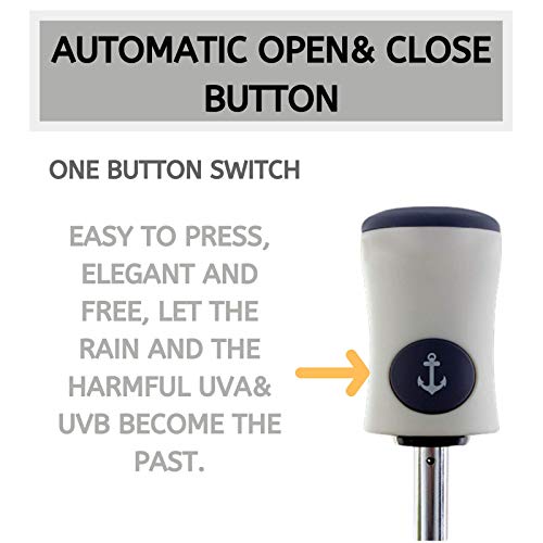 image for Rizzon Automatic Umbrella Begonia Flower Automatic Folding Windproof T