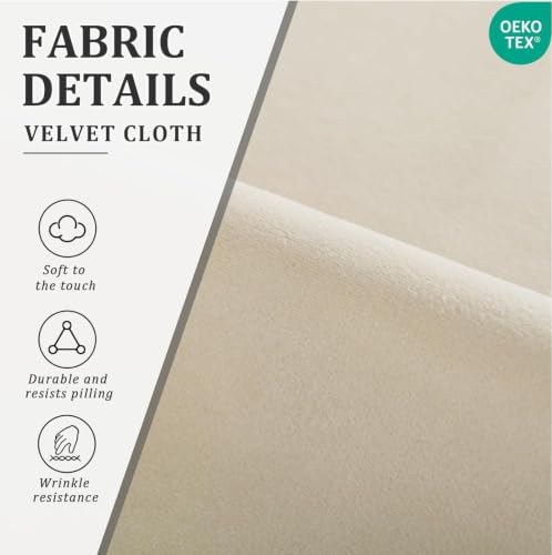 Image of Set of 6 Chairs 360 Degree Rotating New Legs Stylish, Modern, Elegant & Comfortable Velvet Arms Chairs for Dinning Living Hotel Cafe (2 Chairs) (Cream Set of 6)