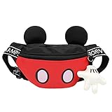 Toddlers Boys Girls Cartoon Fanny Pack Waist Pack Cute Canvas Crossbody Purse Handbag with Mouse Ears