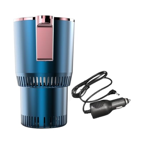 Diggtor 2 en 1 Smart Car Calentador de vasos y enfriador de coche taza con funciones de enfriamiento y calefacción Aislamiento para bebidas para vasos B