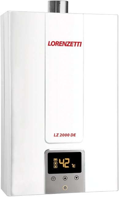 Aquecedor de Água a Gás Lorenzetti Branco LZ 2000DE-B GN  Bivolt Aquecedor de Água a Gás Lorenzetti Branco LZ 2000DE- B GN  Bivolt