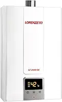 Aquecedor de Água a Gás LZ 2000 DE-B GN Digital 20L/Min, Branco, Lorenzetti