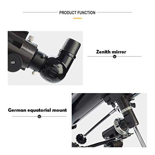 Telescopio Refractor 80 mm con trípode ajustable para principiantes miniatura 3