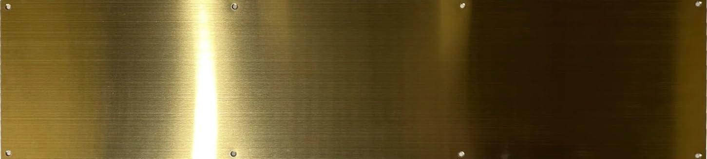 Kickplate (PB- Polished Brass, 4 x 34)