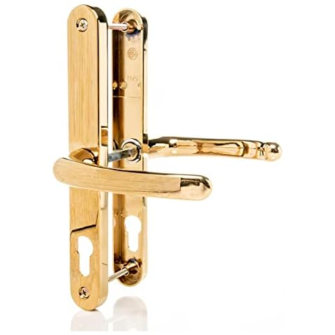 Polished Brass UPVC Door Handle Set Cover