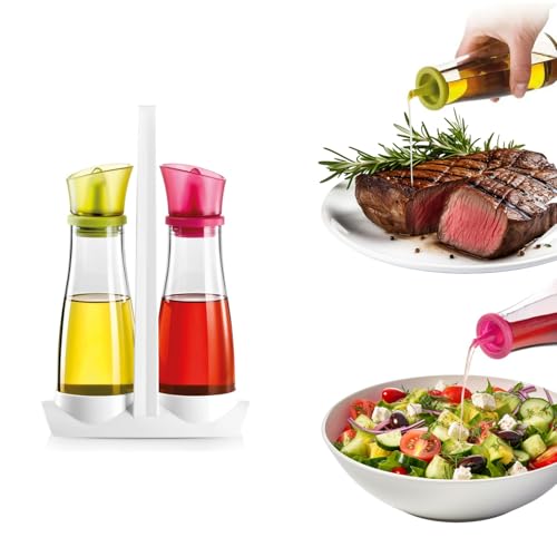 Juego de mesa de aceite y vinagre Avilia de cristal de 250 ml 2