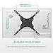 WALI Long Arm TV Ceiling Mount, Fits Most LED, LCD, OLED and Plasma Flat Screen Display 26 to 65 Inch, up to 110 Lbs, Height Extension up to 58 Inch, Mounting Holes up to 400x400mm (CM2665XL), Black