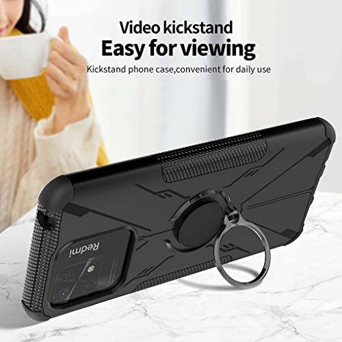 GOGME Cover per Xiaomi Redmi 10C, 360°Girevole