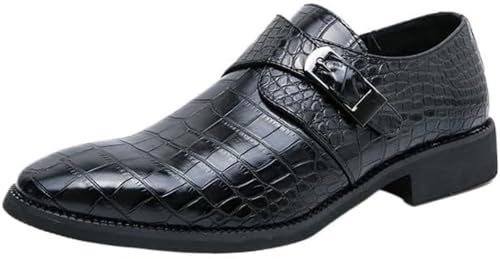Alligator Loafers Men's Casual Shoes Black
