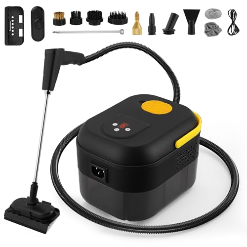 Suwoly Nettoyeur Vapeur Professionnel,1400ML Réservoir d'eau de Grande Capacité, 10s Chauffage Rapide,Nettoyeur Haute Température Puissant, Élimine Graisses Pour Salon, Cuisine, Salle de Bain