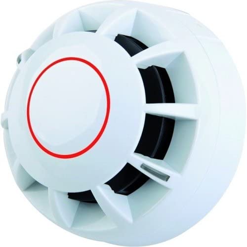 C-Tec CA402 CAST - Detector de calor programable, direccionable, incluye dos tiras indicadoras LED rojas ultrabrillantes