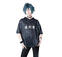 2点まとめ専用☆古着リメイク☆ ロックファッション☆個性的☆半袖パーカー☆手縫い NieR (ニーア)より、定番の総柄切替半袖パーカーの新デザインや