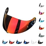 TAKEYバイク用 ヘルメット シールド X-803 シリーズ用 対応 X-lite X-803 RS UCウルトラカーボン X-802 R RR X-702 シールド バイク ヘルメットスモークシールド 吸収 UV カット ミラーシールド (透明REVOレッド（昼夜兼用）)