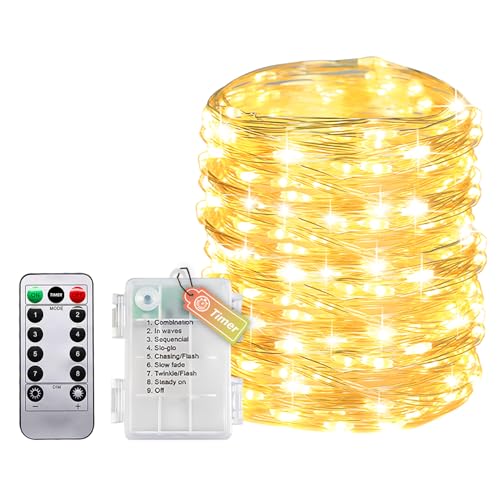 Molicar Lichterkette Draht Mit Timer Und Fernbedienung, Kleine...