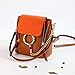 Produktbild JNML Echtleder Kleiner Rucksack Damen Rucksäcke Entworfen Kettenriemen Schultasche   , orange, 19cm17cm11cm