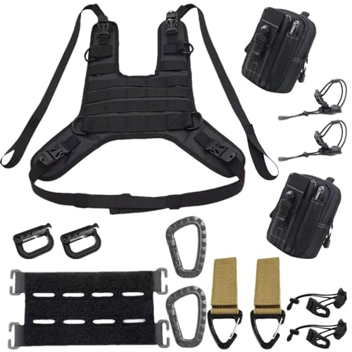 Gilet et Sac de Réservoir de Moto - Base de Montage, Protecteur, Sac de Siège et Couvercle d'Huile Arrière