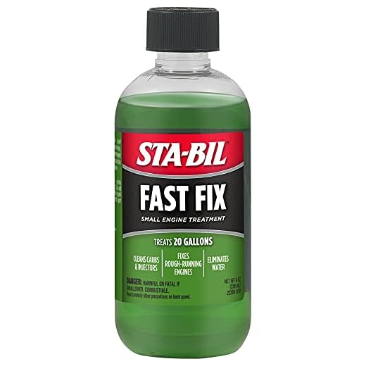 STA-BIL (22304 Fast Fix Small Engine Treatment - Cleans Carbs and Injectors - Fixes Rough Running Engines - Treats 20 Gallons, 8 fl. oz.