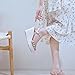 QDEGUY Platform High Heels Medium Width Comfortable Wedge Sandals for Women Dressy Espadrilles Wedding Summer (gold,6)